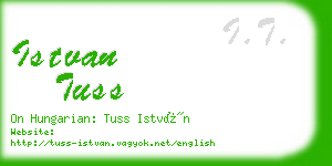 istvan tuss business card